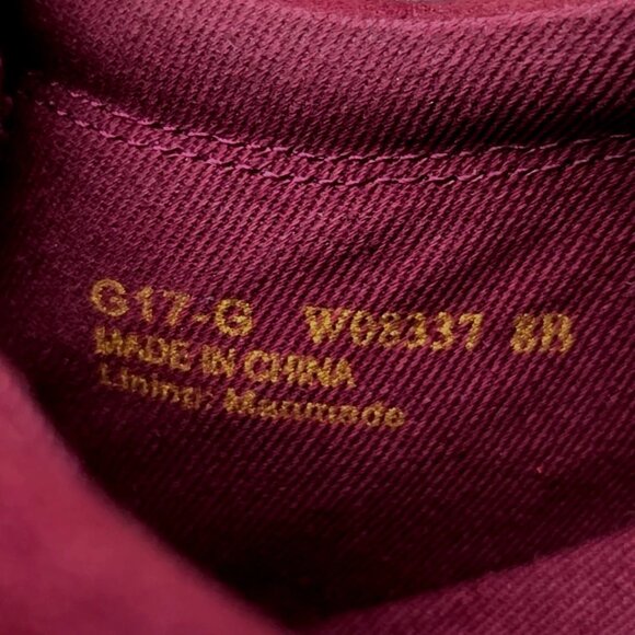 Cole Haan Grand Misha Burgundy Suede Leather Sneaker Shoes Women's Size 8B - Picture 12 of 12